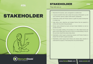 who is stakeholder ScrumDesk Scrum cards