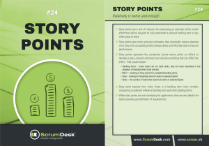 whta are storypoints scrumdesk scrum cards