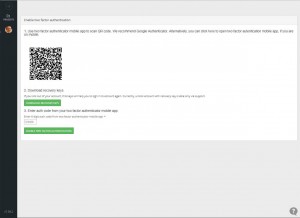 2FA screen 4 - Scan barcode to Google Authenticator