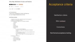 Agile Scrum Training Acceptance criteria